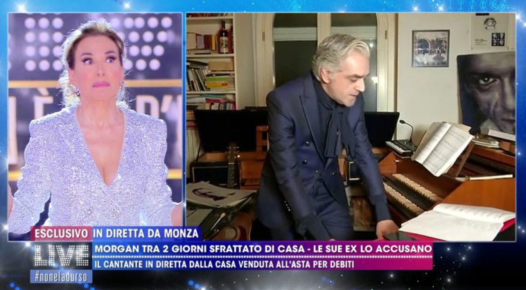 Morgan parla a Live Non è la d'Urso del suo sfratto: ecco cosa c'entra Asia Argento e dove andrà a dormire da venerdì