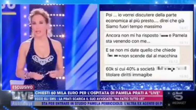 Barbara d’Urso mostra i messaggi dell’ex avvocato di Pamela Prati, Taormina “tentata estorsione” – VIDEO article-post