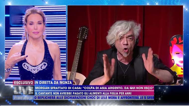 Morgan contro Asia Argento: “Iniziatrice di tossicità!”, e Barbara d’Urso si dissocia preview