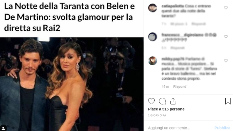 Notte della Taranta 2019, Belen Rodriguez e Stefano De Martino presentatori ufficiali preview