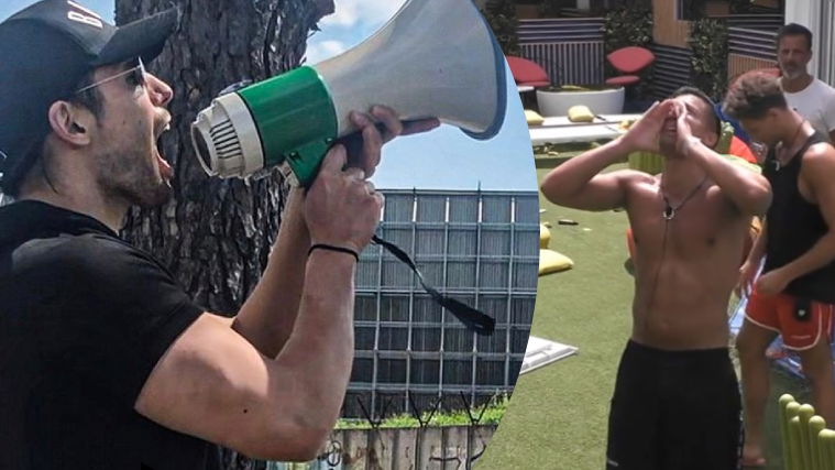 Grande Fratello 2019, Luca Onestini col megafono: sorpresa e lacrime per Gianmarco (VIDEO) preview