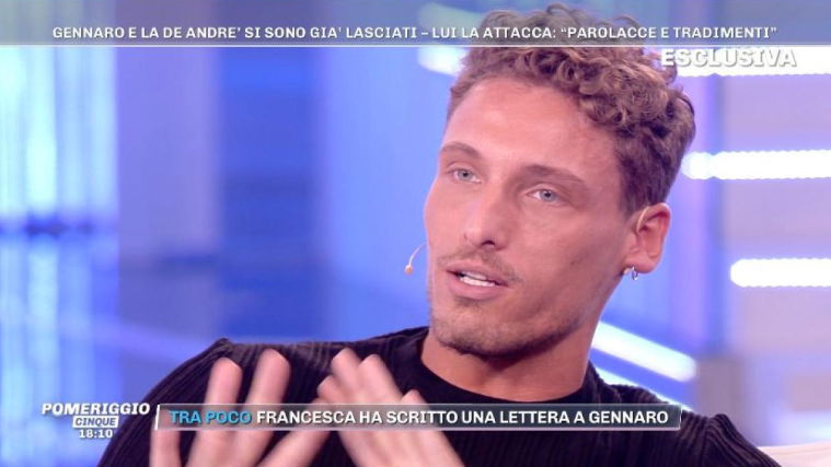 Gennaro Lillio a Pomeriggio 5: “Francesca De Andrè? Nessun tradimento… le auguro il meglio!” article-post