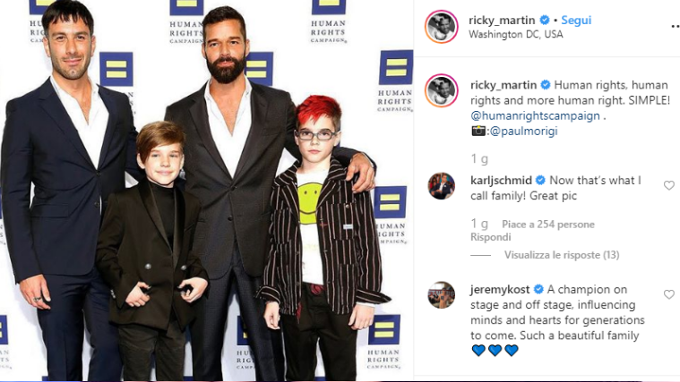 Ricky Martin, l'annuncio del quarto figlio