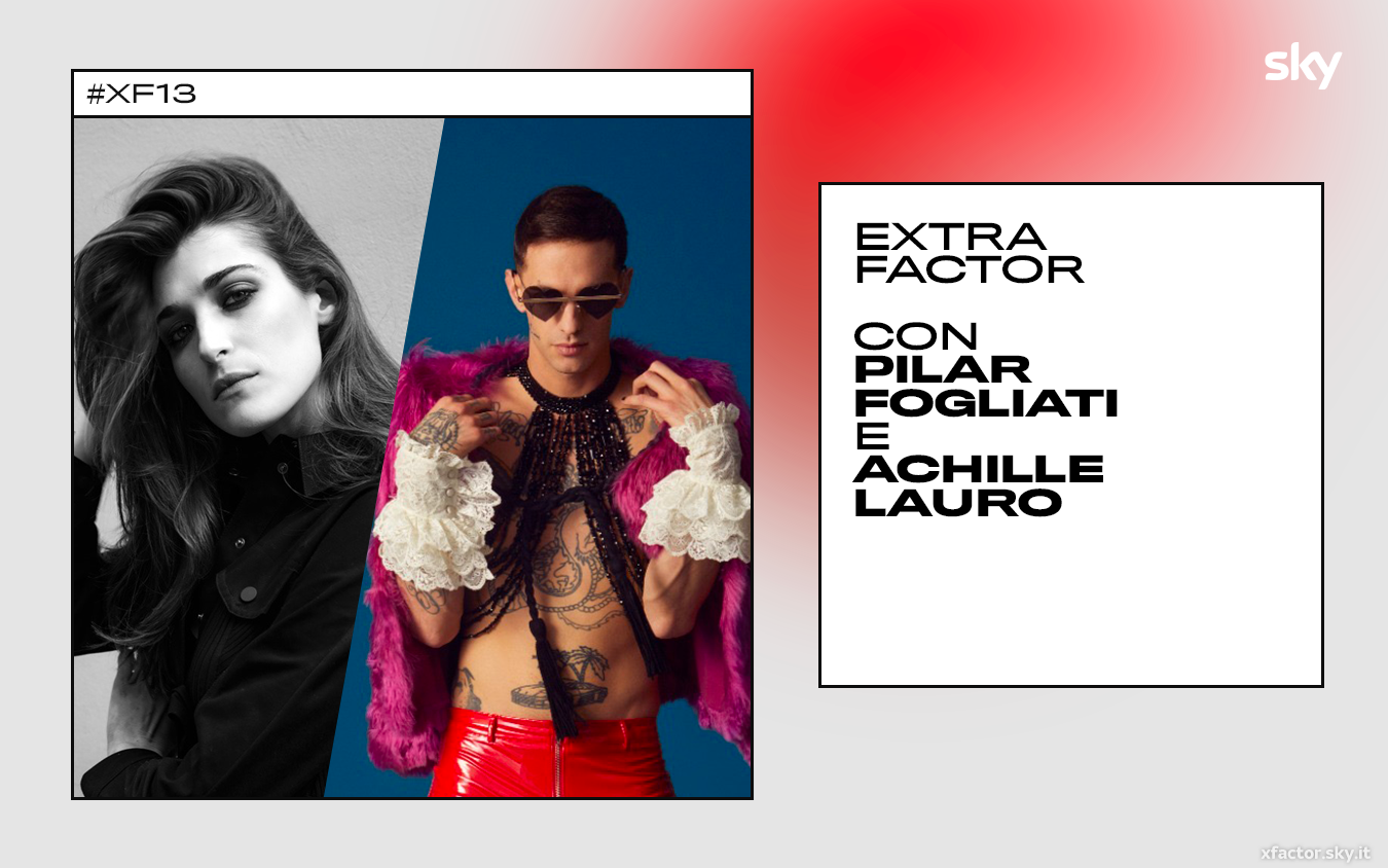 Extra Factor 2019, Pilar Fogliati e Achille Lauro presentano il night