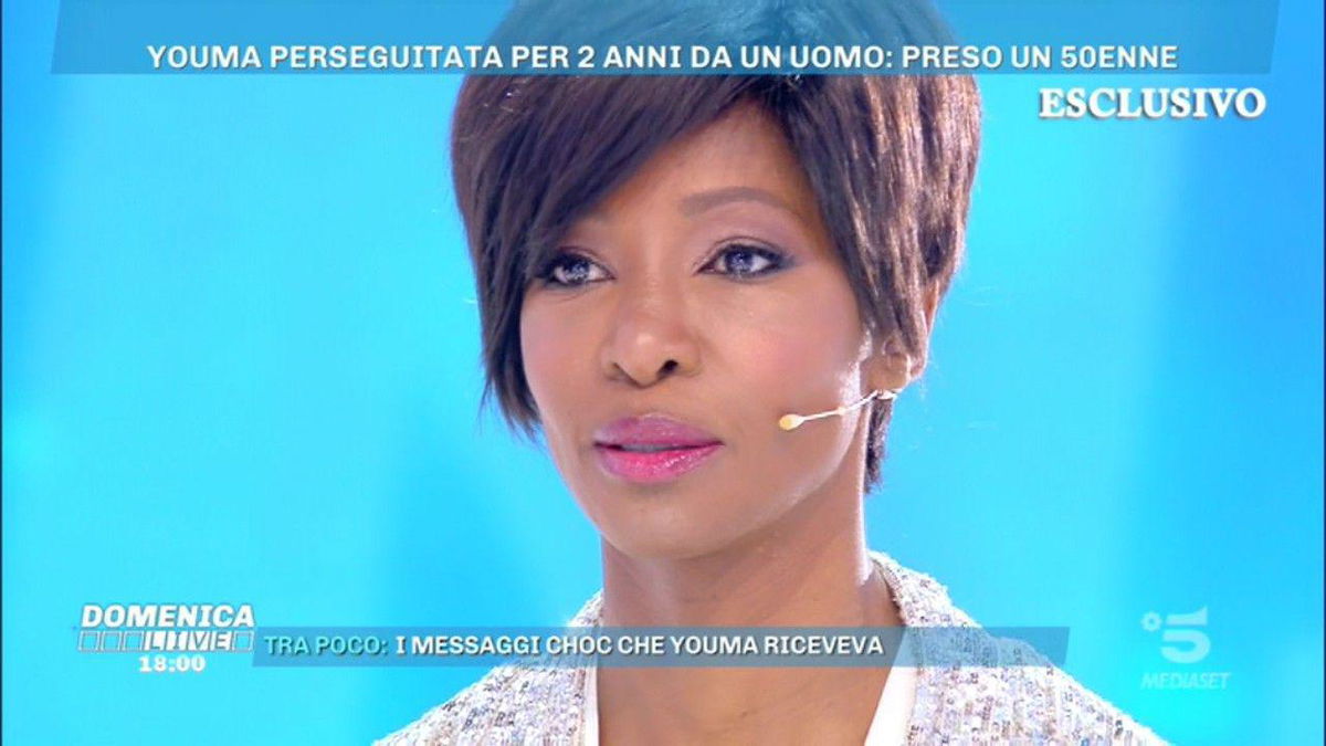Youma Diakite terrorizzata da uno stalker, racconto da brividi a Domenica Live article-post