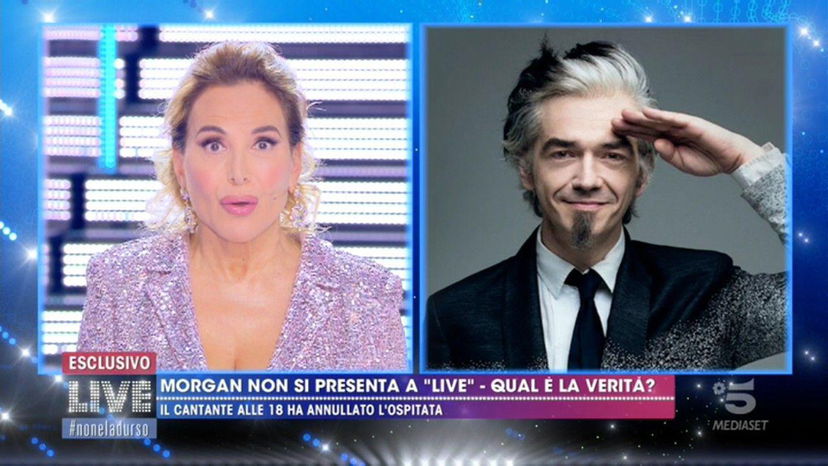 Morgan dà buca a Live Non è la d’Urso, Barbara: “Basiti, artista che non rispetta gli artisti” preview