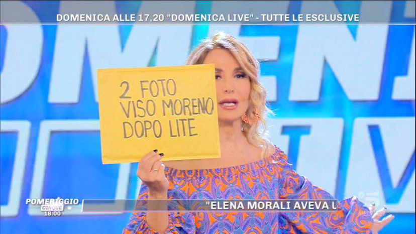 Domenica Live, foto choc Moreno Merlo contro Paola Caruso, vincitore Domenica Alive preview
