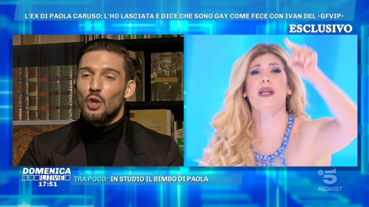 Domenica Live, Paola Caruso VS Moreno Merlo