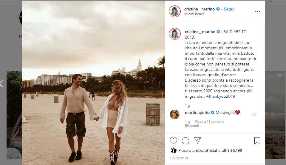 Luca Argentero e Cristina Marino
