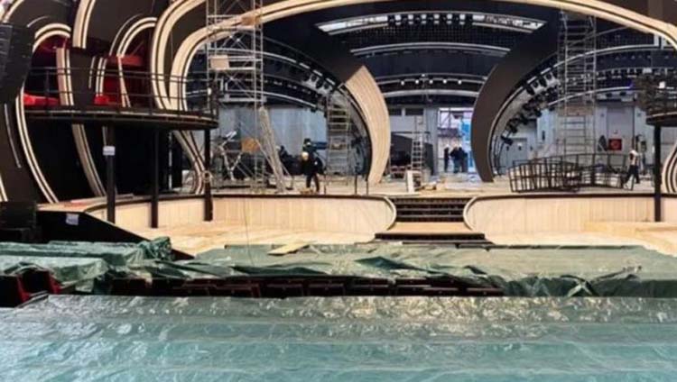 Festival di Sanremo 2020: la prima foto della scenografia firmata da Gaetano Castelli preview