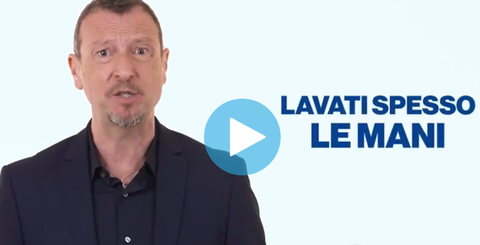 Amadeus e lo spot contro il Coronavirus: il video preview