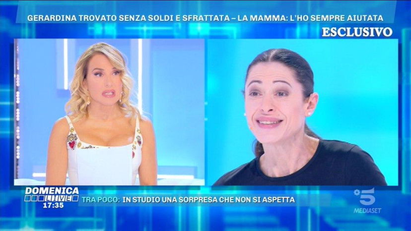 Gerardina Trovato a Domenica Live, nuovo sfogo choc: “Tutta colpa di mia madre” preview
