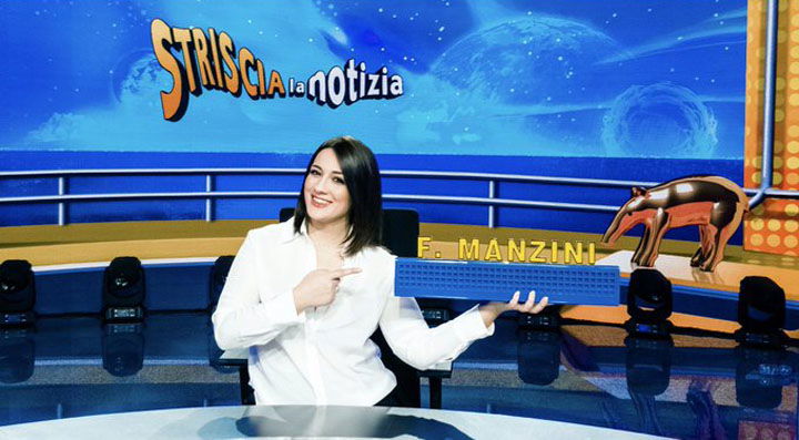 Francesca Manzini a Striscia la Notizia