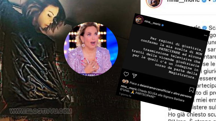 Perché Nina Moric è assente a Live Non è La d’Urso? Salta confronto con Favoloso preview