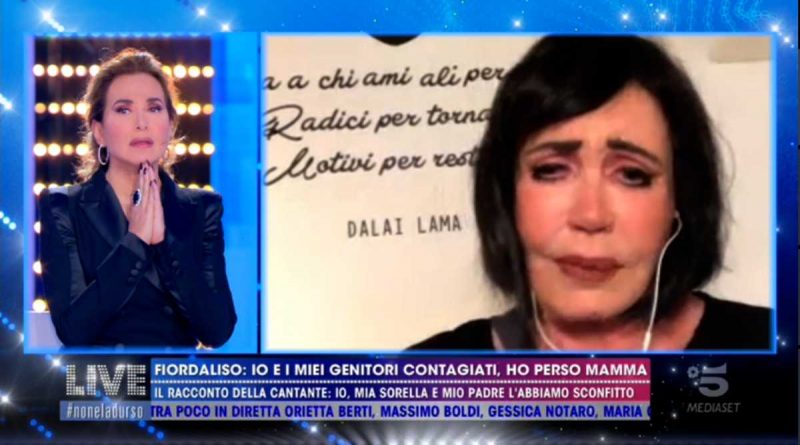 Fiordaliso piange a Live