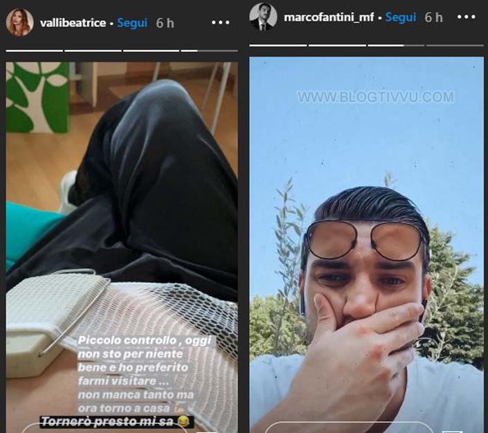 Beatrice Valli in ospedale, parto vicino: “Non sto bene”, Marco Fantini agitato – VIDEO preview