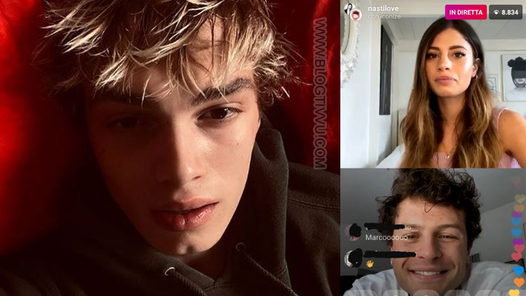 Chiara Nasti fa vedere il numero di Biondo