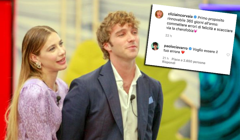 Clizia Incorvaia e la “cherofobia”, Paolo Ciavarro spiazza: “Voglio essere il tuo errore” preview