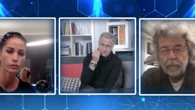 Elena Santarelli, Paolo Bonolis e Roy De Vita