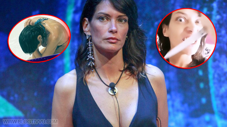 Fernanda Lessa spiega il gesto delle forbici, sale dietro la schiena e riti voodoo al GF Vip preview