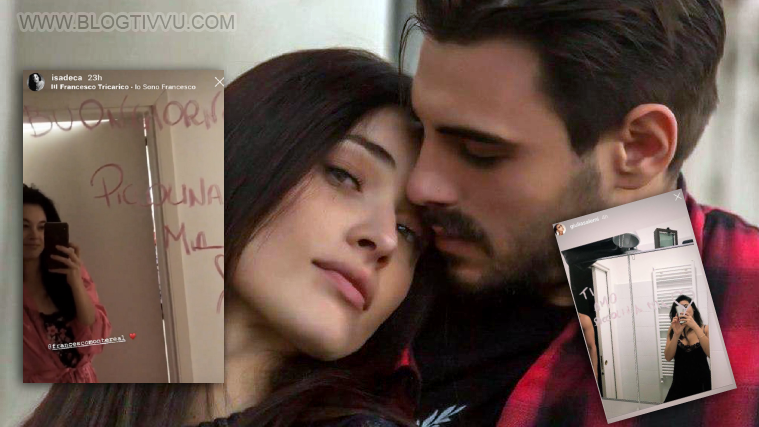 Francesco Monte e Isabella De Candia: stessa dedica di Giulia Salemi