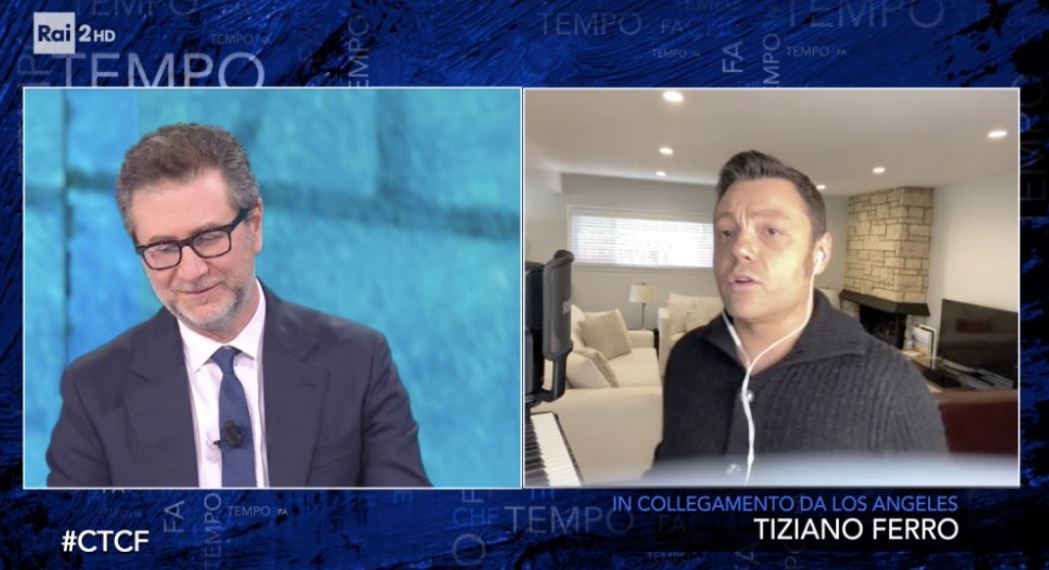 Tiziano Ferro polemico da Fabio Fazio
