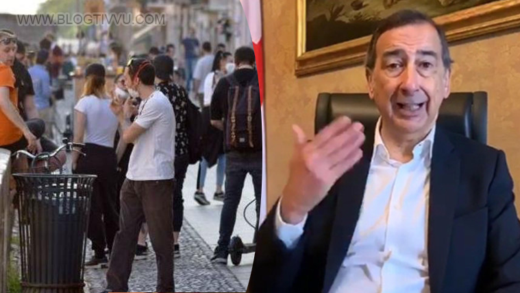 Beppe Sala, folla ai Navigli e il sindaco di Milano tuona: “Chiudo tutto"
