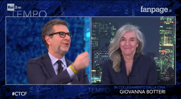 Giovanna Botteri, Che tempo che fa: da Fabio Fazio la frecciatina a Striscia la Notizia (VIDEO) preview