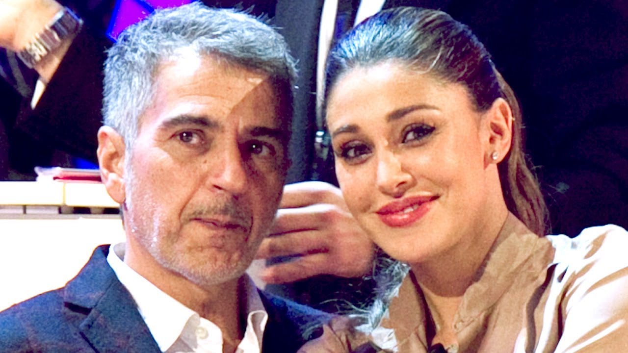 Belen Rodriguez with her father Gustavo