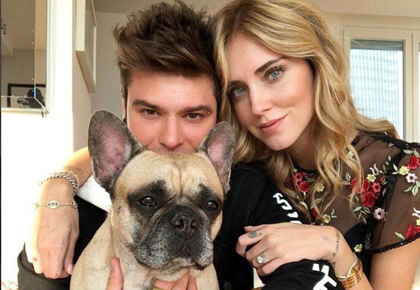 Chiara Ferragni con Fedez e Matlida
