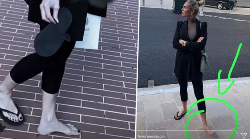 Ilary Blasi, l’infradito si rompe per strada: a piedi nudi per Montecarlo, il piccolo incidente documentato sui social preview