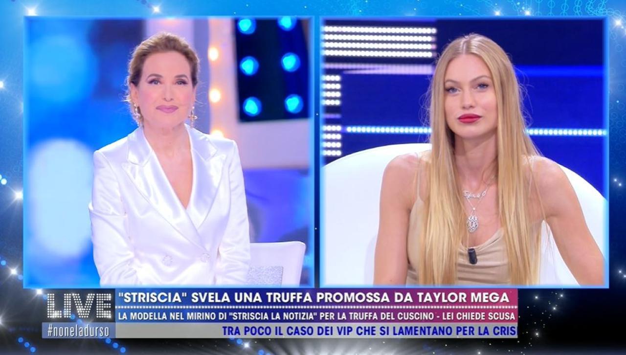 Barbara d'Urso perdona Taylor Mega