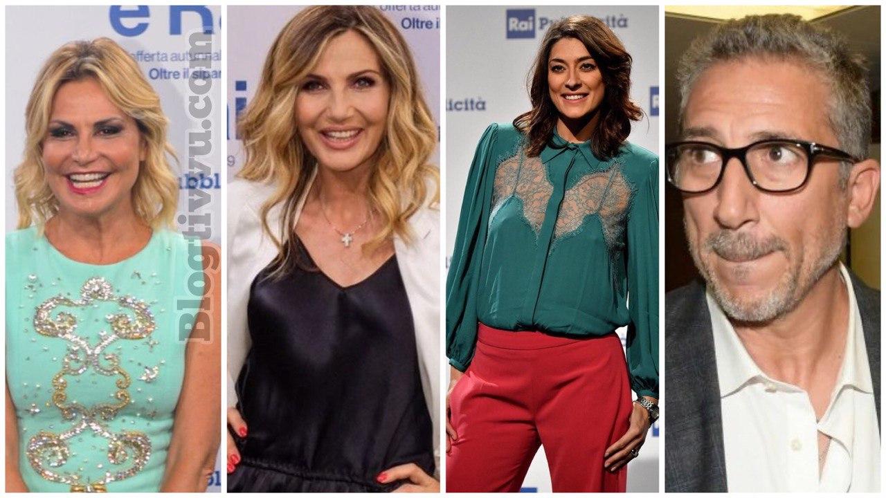 Simona Ventura, Lorella Cuccarini, Elisa Isoardi e Lucio Presta