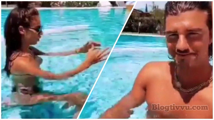 Giulia De Lellis in piscina con Andrea Damante: prove da papà per il dj? “Mi ci vedo” – VIDEO preview