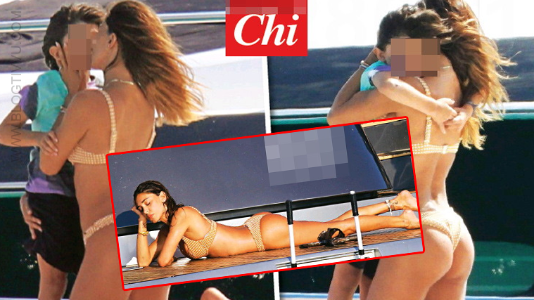 Belen Rodriguez e Santiago