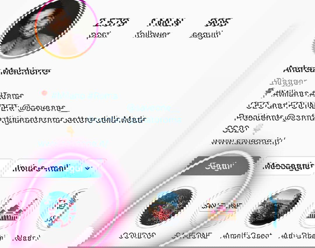 Andrea Melchiorre mette in evidenza su Instagram le Storie sul Covid: scoppia la polemica e fa un passo indietro article-post