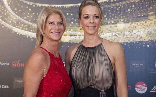 Carolina Morace e la moglie