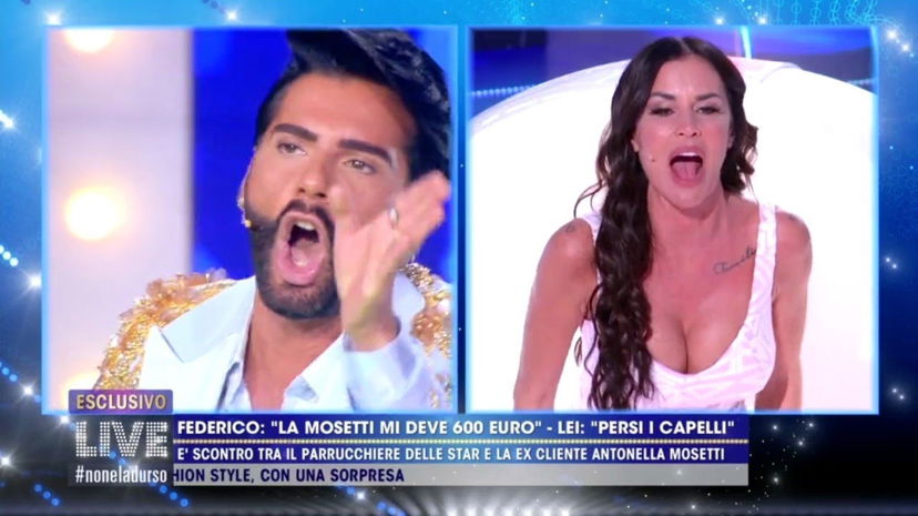 “Buffone, schifoso, cretino io ti mangio…”: furia Mosetti contro Federico Fashion Style (VIDEO) preview