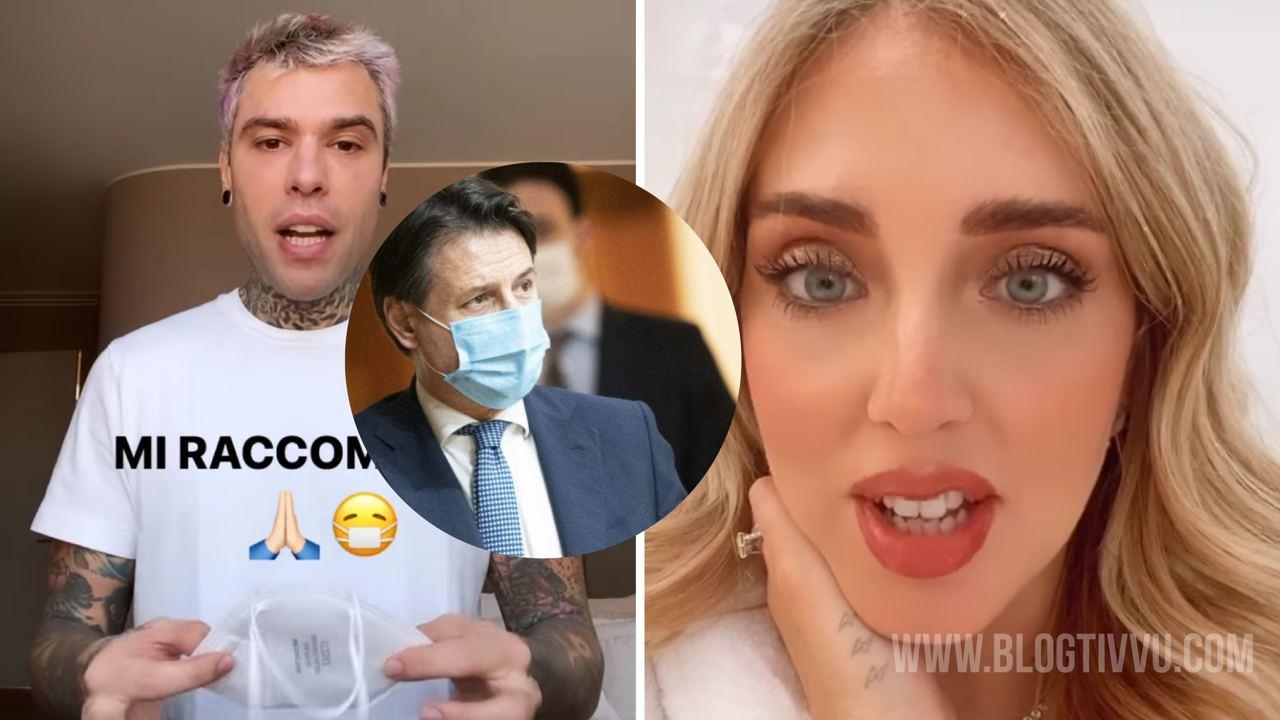 Il Premier Conte chiama Fedez e Chiara Ferragni