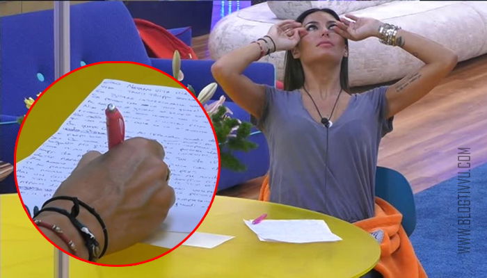 GF Vip, Elisabetta Gregoraci piange e scrive una lettera a Nathan Falco