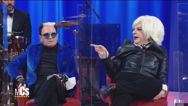 Cristiano Malgioglio e Mauro Coruzzi aka Platinette al Maurizio Costanzo Show