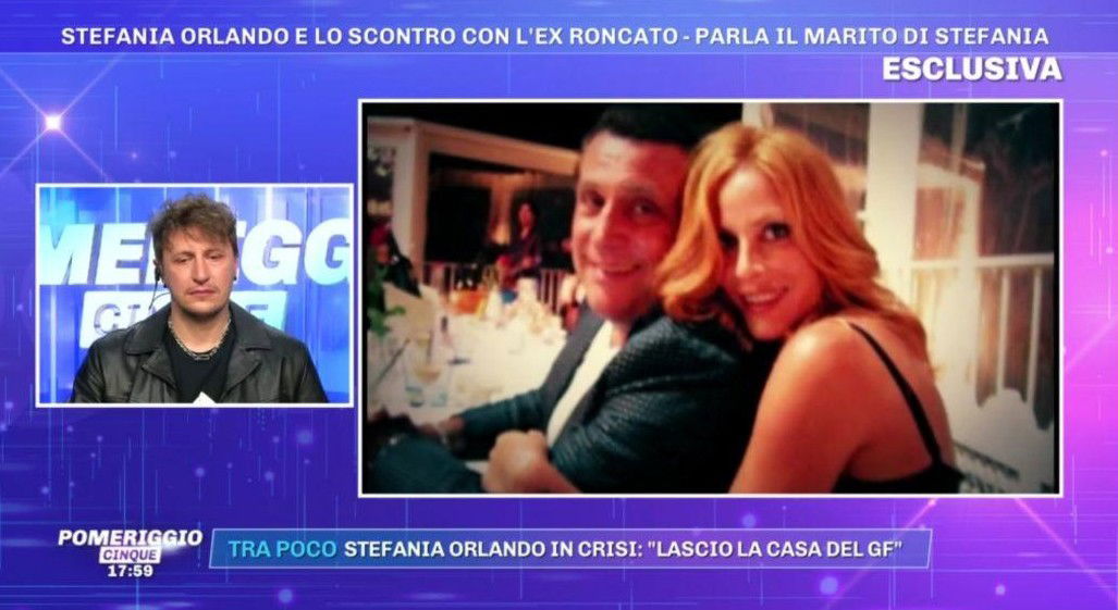 Simone Gianlorenzi difende Stefania Orlando dalle parole di Andrea Roncato