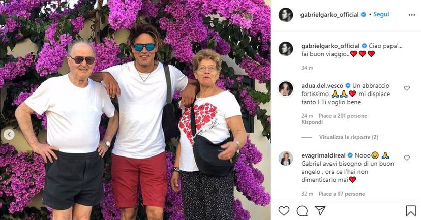 Grave lutto per Gabriel Garko: morto il padre, Rosalinda Cannavò, Gabriele Rossi ed Eva Grimaldi vicini nel dolore preview