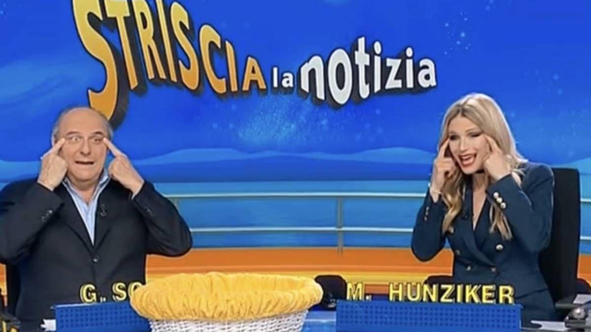 Striscia la Notizia, Gerry Scotti e Michelle Hunziker