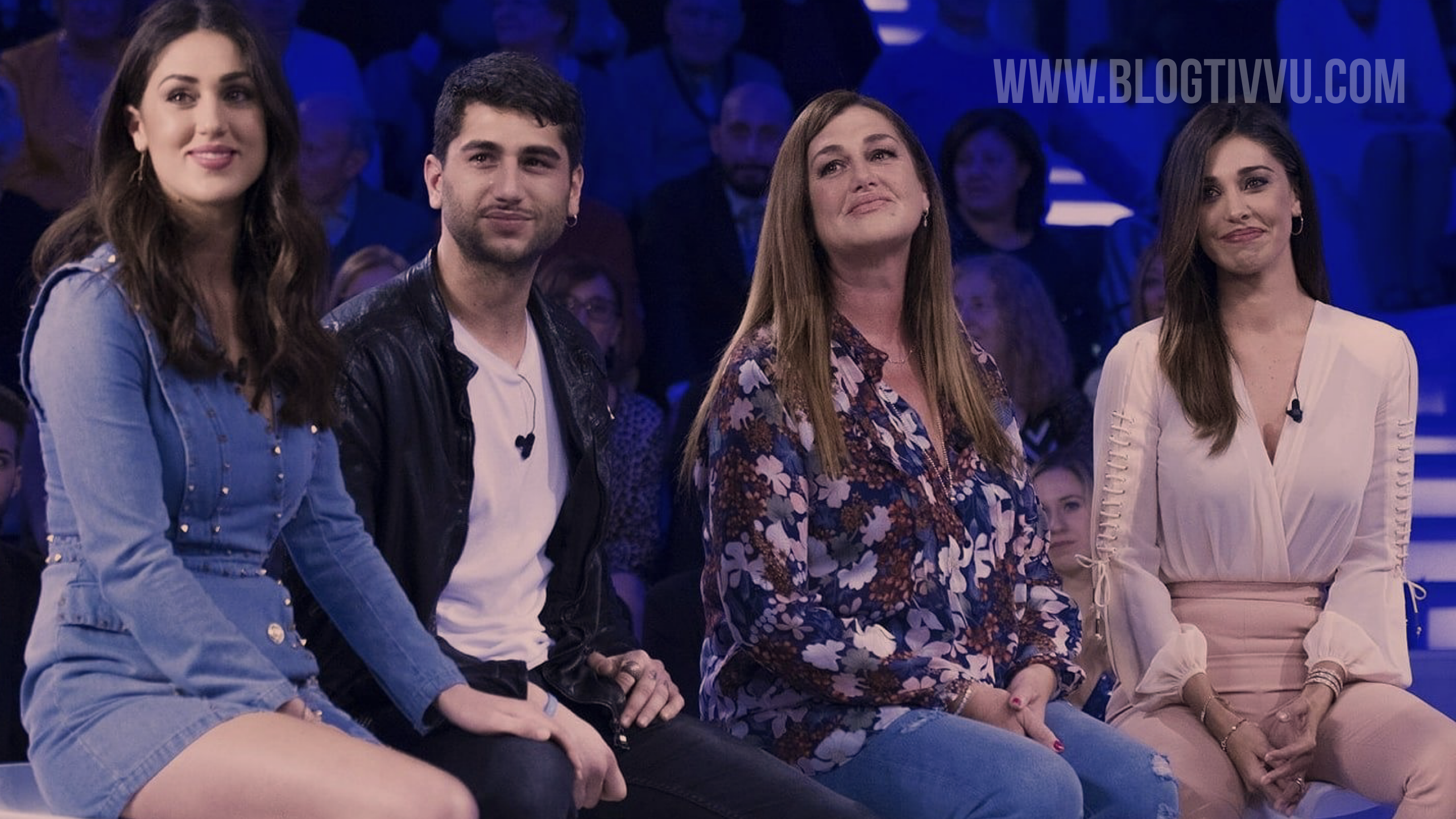 Belen Rodriguez e la sua famiglia