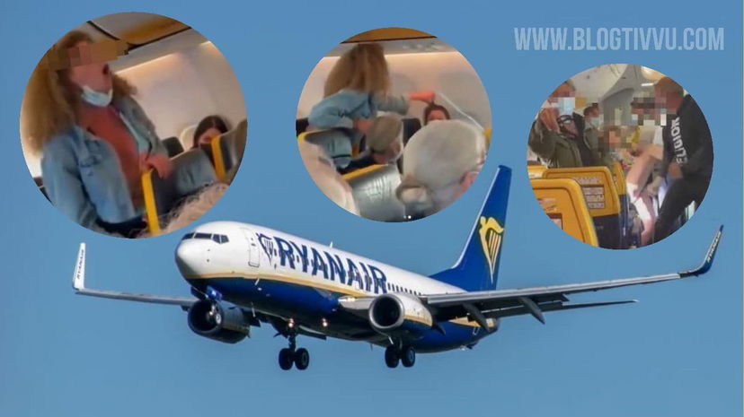 Insulti e sputi su volo Ryanair, donna fuori controllo: il video è virale, Selvaggia Lucarelli commenta preview