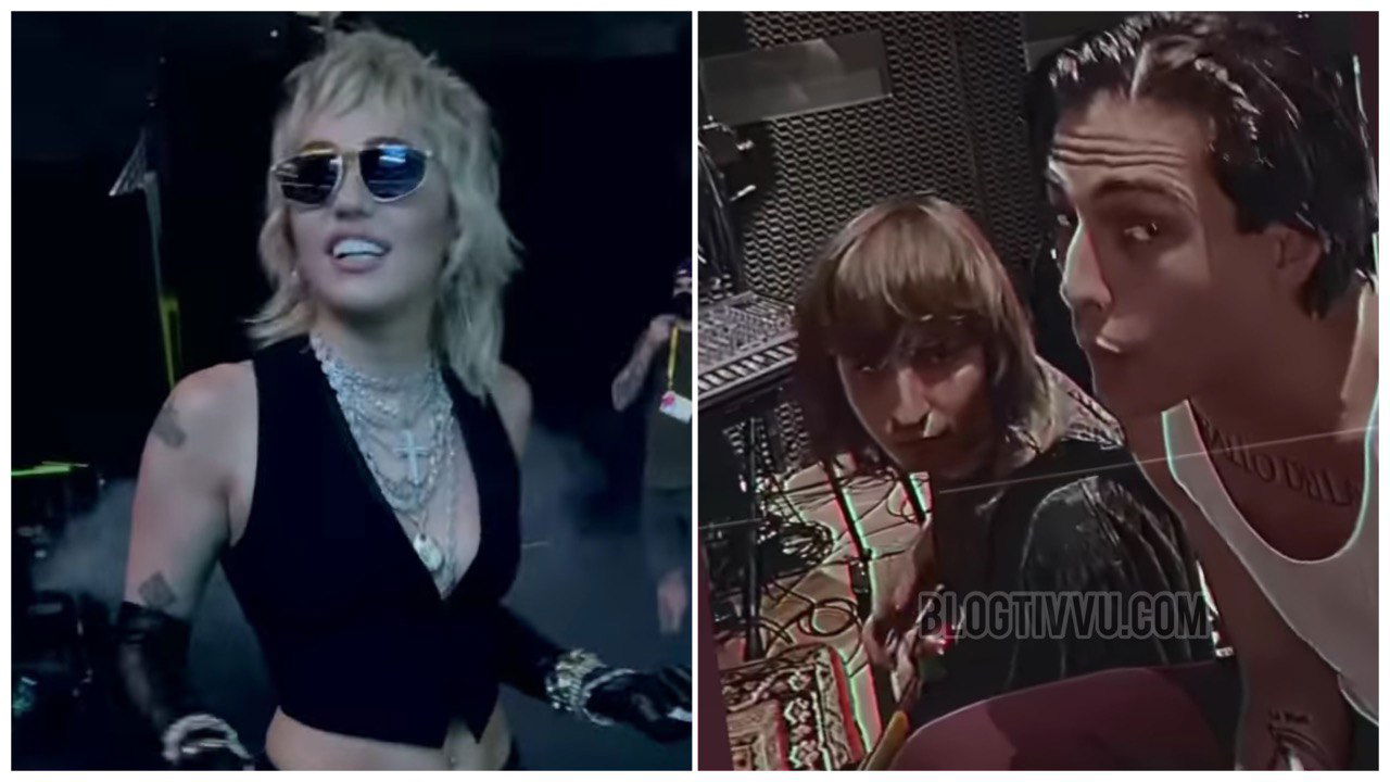 Maneskin cantano Miley Cyrus