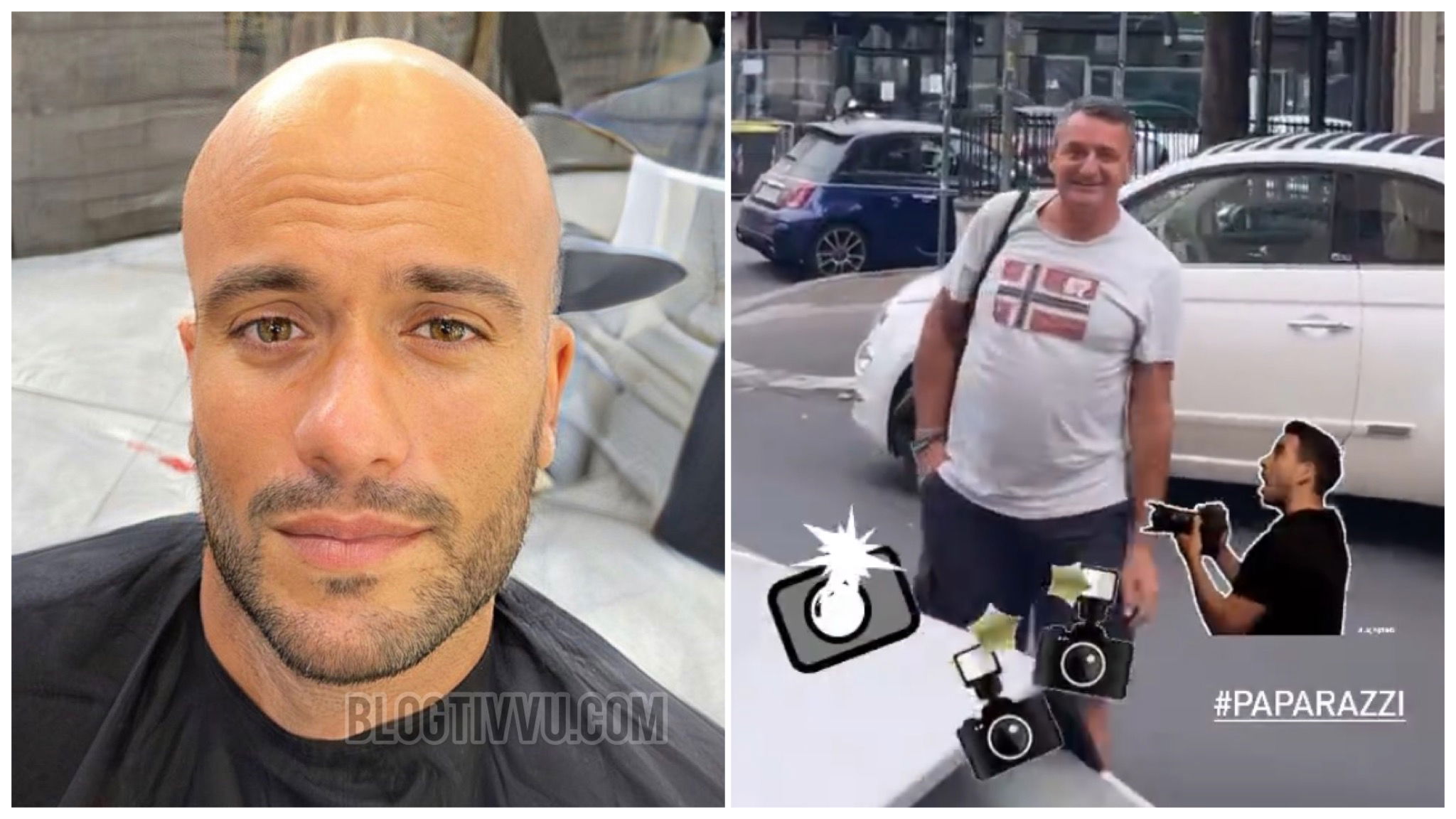 Pierpaolo Pretelli calvo sui social