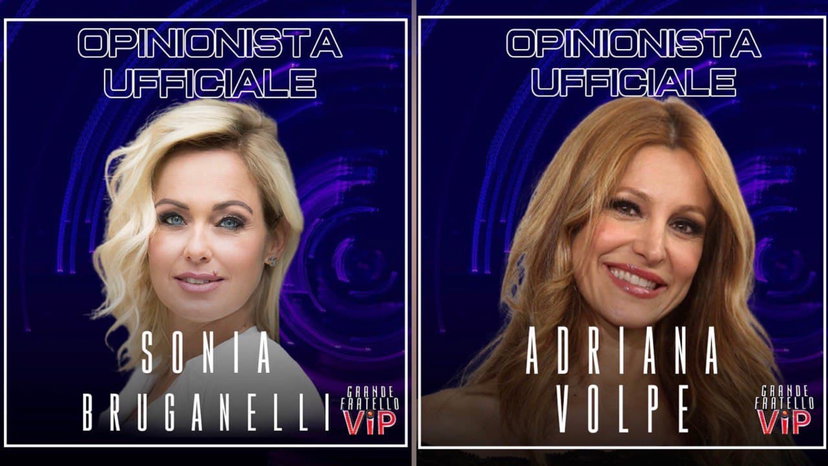Grande Fratello Vip 6, ufficializzate le due opinioniste: Sonia Bruganelli e Adriana Volpe, i loro tratti preview