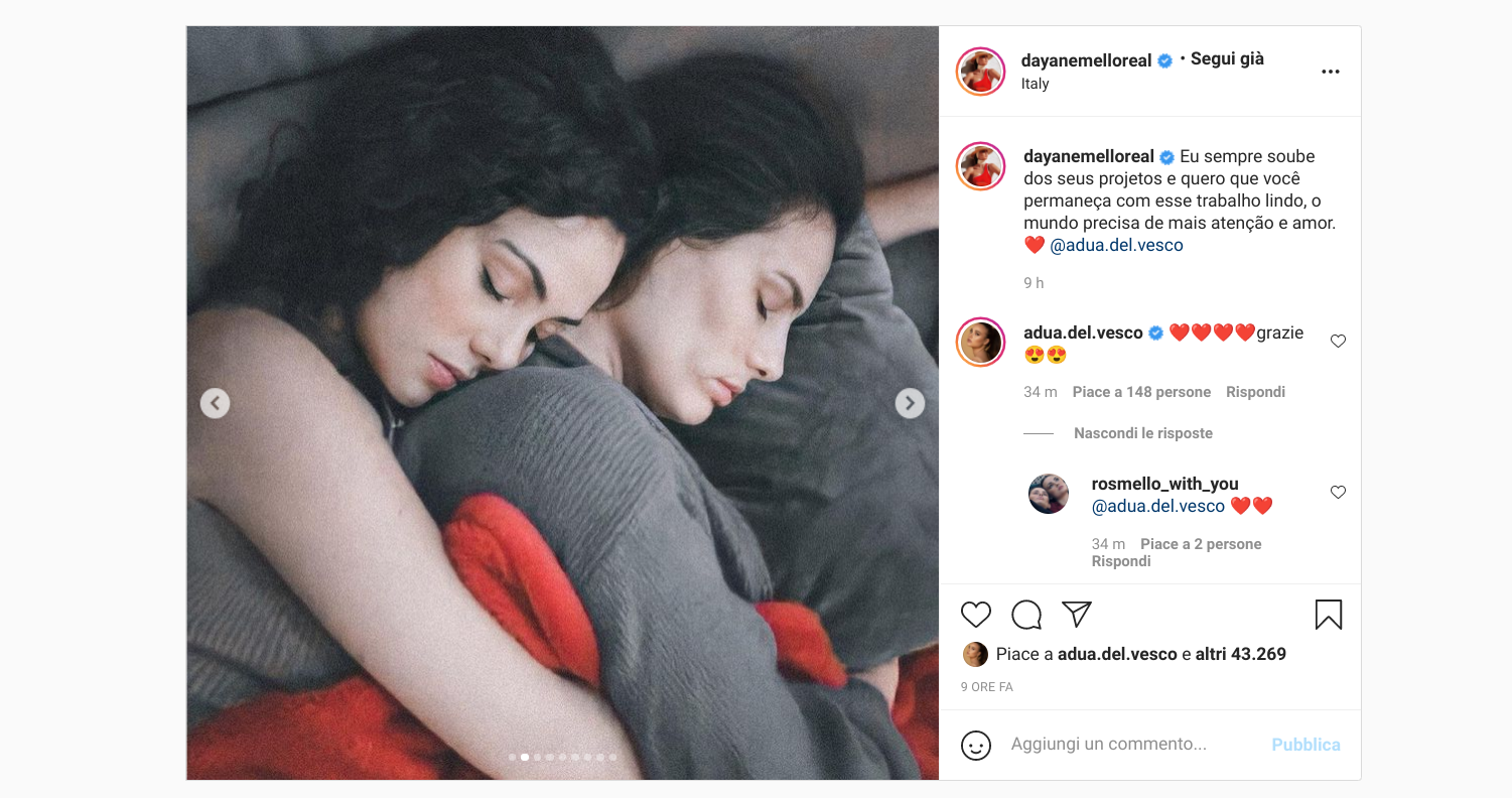 Rosalinda Cannavò e Dayane Mello